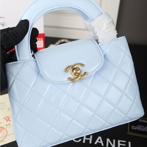 Chanel Sky Blue Quilted Mini Bag